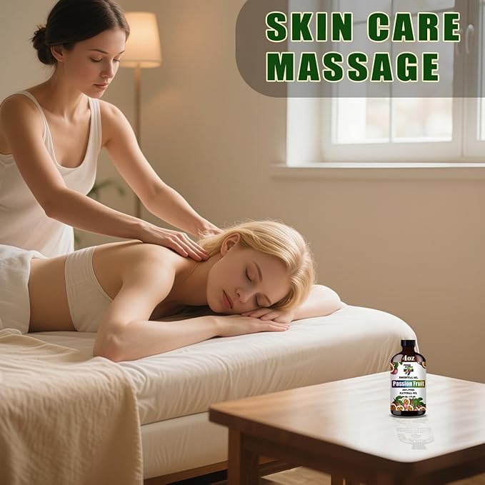 Passion Fruit Essential Oil (4 oz/120 ml) — Passion Fruit Oils for Aromatherapy, diffusers, humidifiers, Home fragrances, DIY Skincare, soap Making, DIY Candle, Relaxation, Yoga, and Meditation