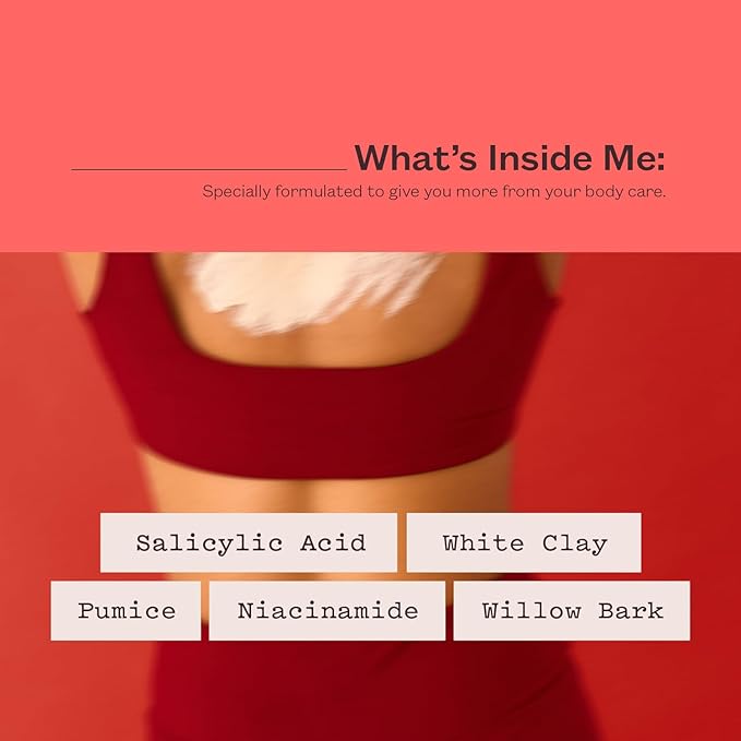 frank body Clearing Body Scrub | Purifies Pores, Fights Breakouts & Oily Skin|Salicylic Acid, White Clay & Niacinamide | Mandarin & Cedarwood Scent | Vegan & Cruelty Free | 200g