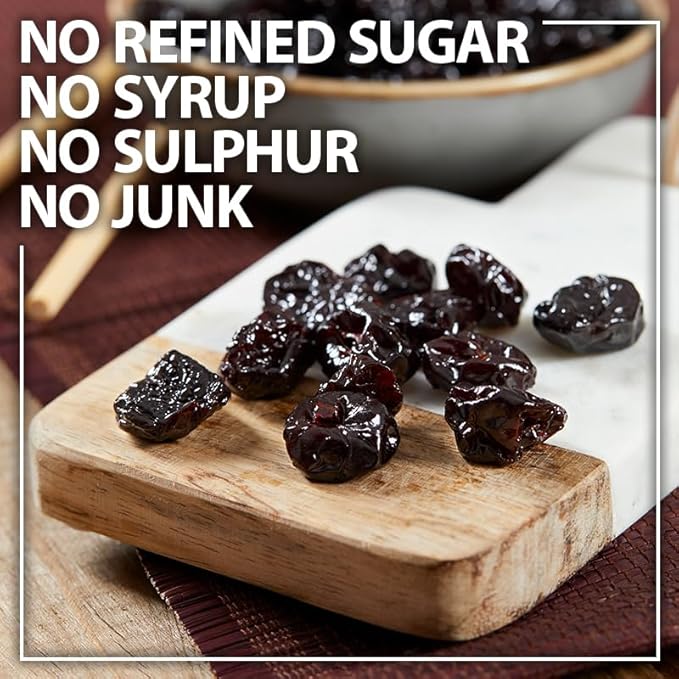 Happy Village Organic Soft Dried Cherries On the Go – 3 Bags (15 Individual Portion Packs) | Healthy, Organic, Non-GMO, Vegan, Kosher, Gluten-Free Snack Packs