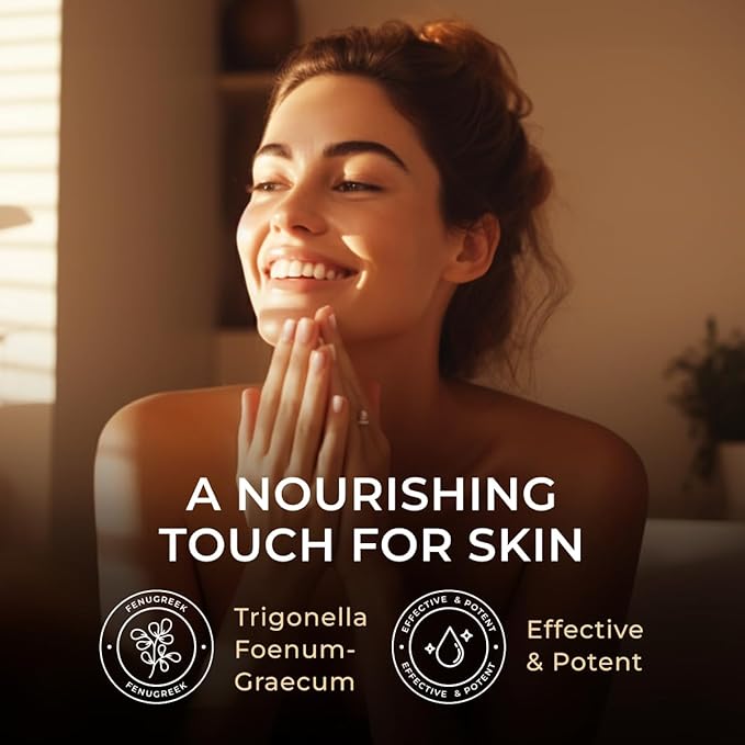 Gya Labs Fenugreek Essential Oil - 0.34 Fl Oz - for Hair, Skin, Diffuser, Aromatherapy & DIY Candle Making Scent