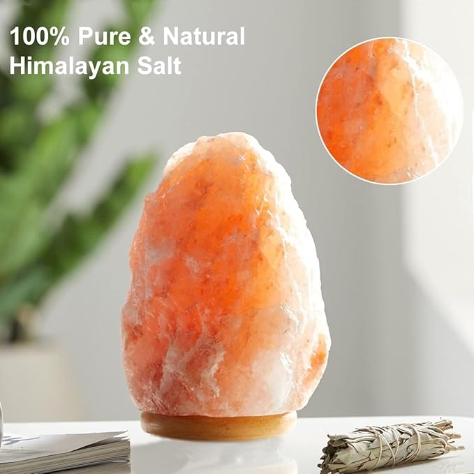 FANHAO Himalayan Salt Lamp 16 Colors, Natural Crystal Salt Rock Lamp Hand Carved Night Lights, USB Salt Crystal Lamp Remote Control for Meditation, Home Décor & Gifts