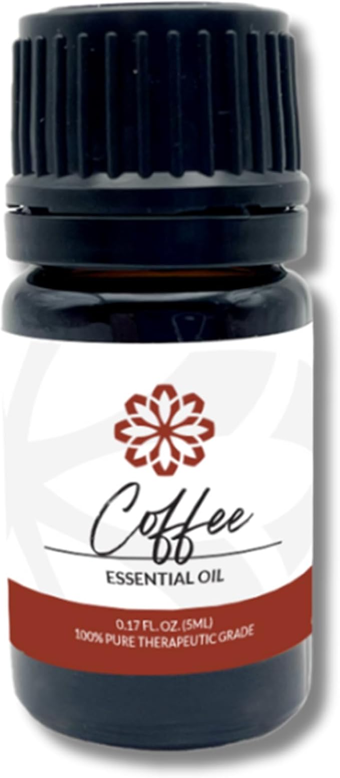 Essence Coffee Essential Oil – 100% Pure & Therapeutic Grade – Perfect for Aromatherapy, Diffusers & Recharging Essence Nasal Diffuser Rings – Natural Stress & Mood Support (5mL)