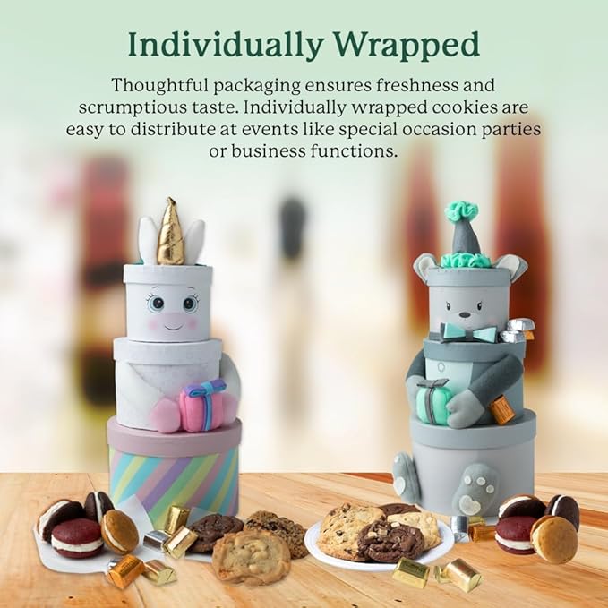 Happy Birthday To You Cookie Tin: 12 Fresh-Baked Gourmet Cookies - Festive Celebration Gift