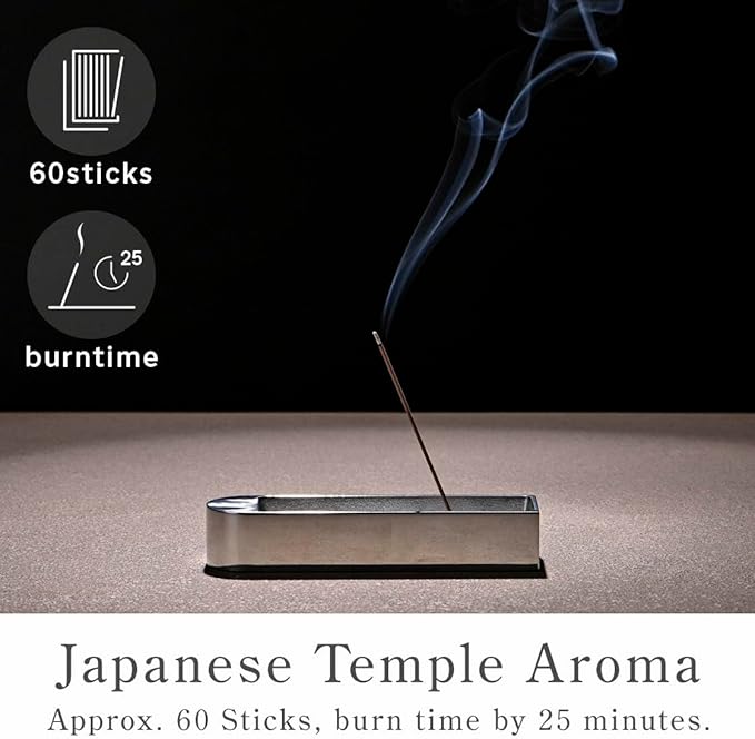 Kyoto Osmanthus Incense Sticks - Japanese Temple Aroma, Ideal for Relaxation & Meditation, Approx. 60 Sticks (0.044 Pounds) - Premium Quality Incense for Spiritual & Home Use Nagomikobo