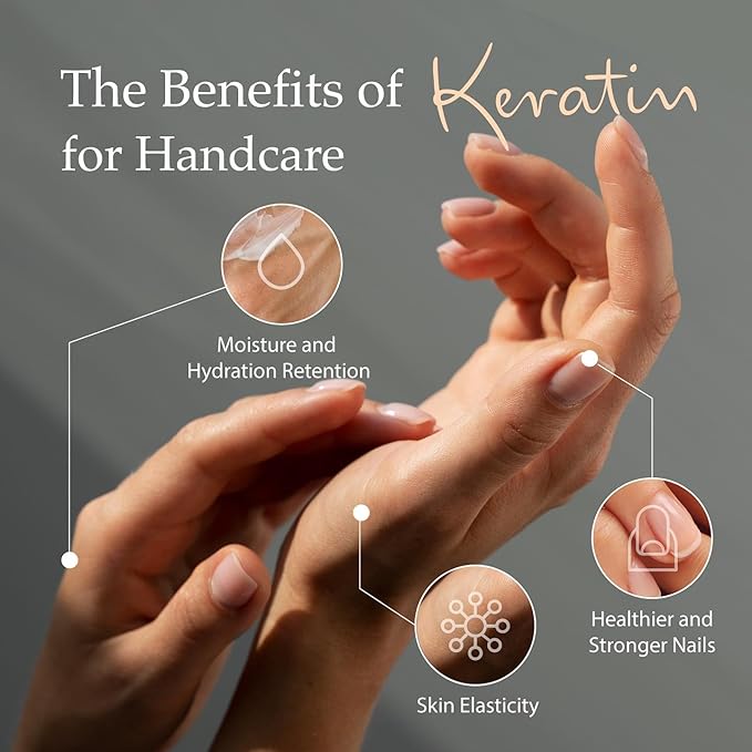 Bodipure Premium Hand Mask Keratin Gloves, Moisturizing Gloves for Dry Hands & Nail-Strengthening & Cuticle Softening, Spa Experience at Home, No Harm Chemical & For All Skin Types 1 Pair