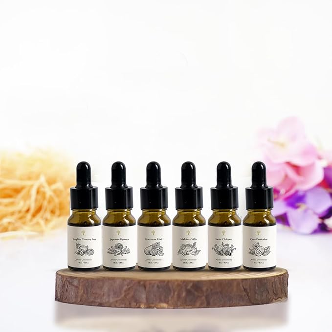Essential Oils Top 6 Premium Hotel Blend for Oil Diffusers for Home Hotel Collection Diffuser Oil for Water Based Essential Oil Diffuser,Scent Diffuser,Aromatherapy diffuser, Home Essentials, Gift Set