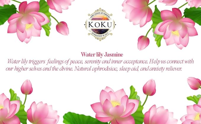 Water Lily Jasmine Air Freshener - Room Spray - Odor Eliminator - Deodorizer - Car Air Freshener - Home Spray - Linen Spray - Fabric Refresher - None Toxic - Alcohol Free - Made in USA (8 Oz)