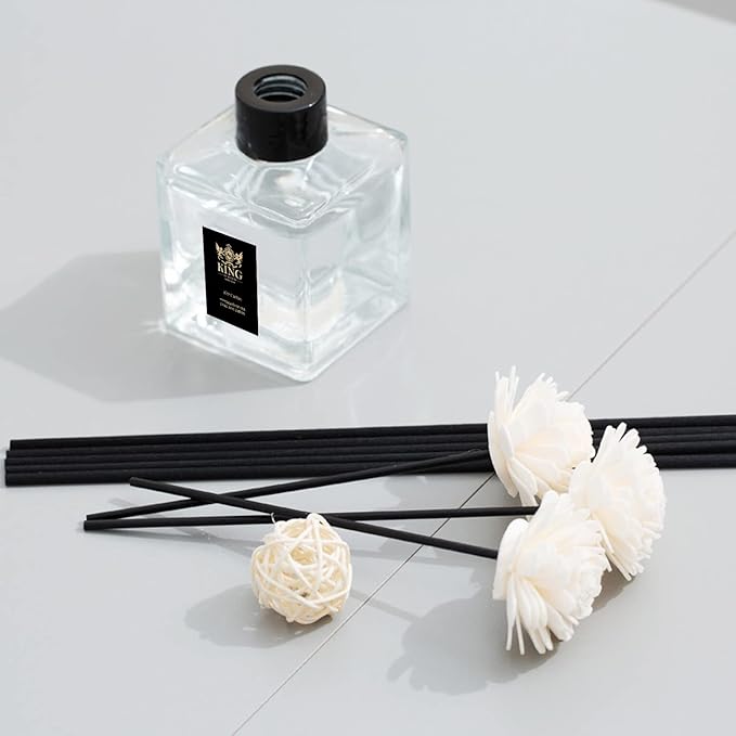 King of Scent Reed Diffuser & Oil Diffuser Sticks with Flower, Aromatherapy, Home & Kitchen Décor,Fragrance and Gift (Ritz Carlton)