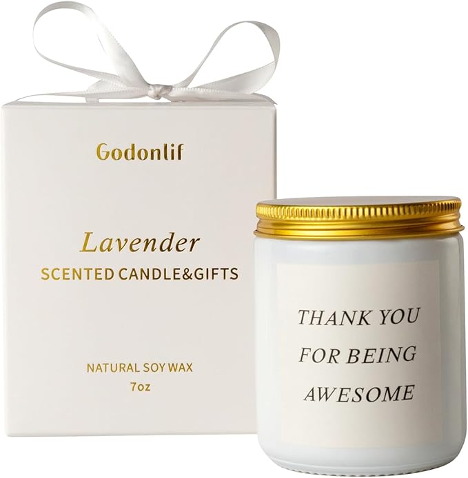 Birthday Gifts for Women, Unique Friendship Gift for Best Friend Birthday, Her, BFF, Sisters, Besties, Mom, Natural Soy Wax Candle for Mom, Funny Lavender Scented Candles