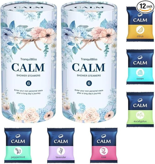 Shower Steamers 12 Count, Scented Shower Bombs with Organic & Natural Fragrance, Self-Care & Relaxation Birthday Presents for Women Who Have Everything