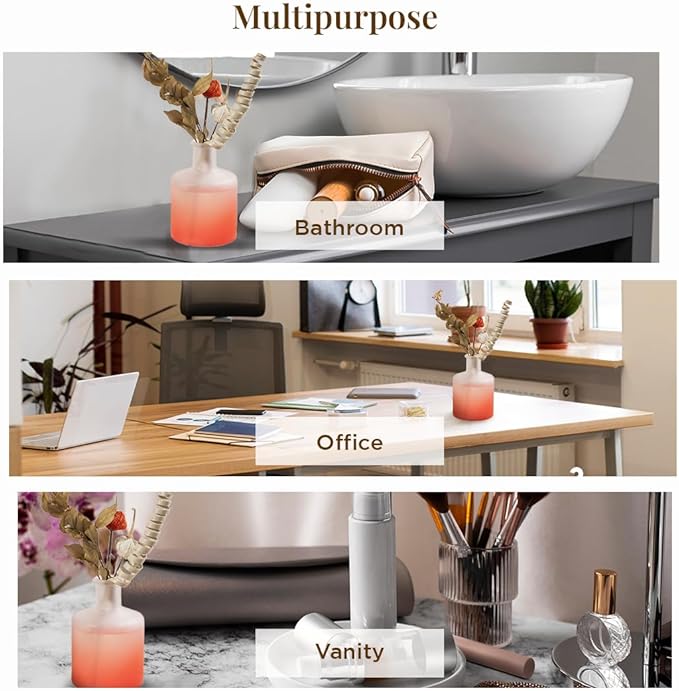 Folkulture Fall Reed Diffusers for Home, 5 oz | Autumn Scent Diffuser Oil with Sticks | Fall Scents for Bathroom Decor Accessories, Living Room, Office | Natural Essential Oils | Housewarming Gifts