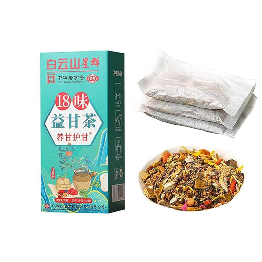 18 Flavors Liver Care Tea - Extracted From 18 Kinds of Herbs to Nourish and Protect Liver Daily - Chinese Detox Tea (1 Box)