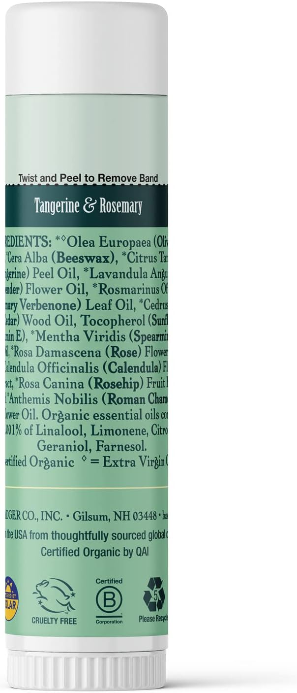 Badger Stress Soother Balm, Organic Essential Oil Aromatherapy, Calm & Soothe The Mind, Easy to Use Portable Stick, Effective Self Care, .6 oz