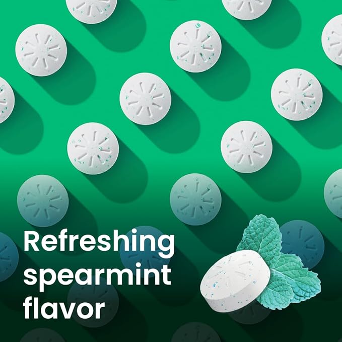 NeuroGum Energy & Focus Mints (Spearmint, 90 Pieces) | 40mg Natural Caffeine + L-Theanine + Vitamin B12 & B6 | Sugar Free Nootropic Cognitive Brain Performance Supplement