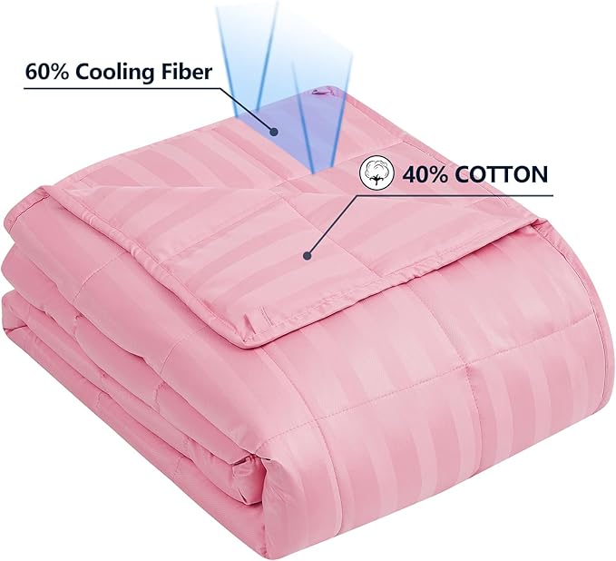 anfie Weighted Blanket, 80x87-20lb, Ultra Soft Polyester, 20lbs, Cooling, Machine Washable, Glass Beads, Adult