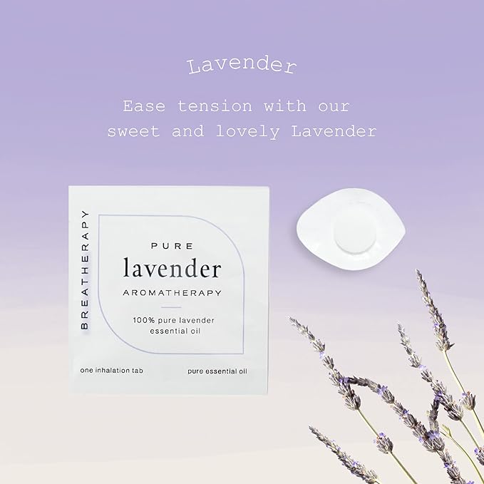 Aromatherapy Lavender Patches - Pure Essential Oil Aroma Patch - Lavender Essential Oils for Headache - 8-Pack