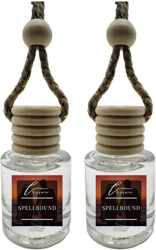 Car Air Freshener Diffuser – 2 Pack Hanging Air Freshener Diffuser (.34 Oz, Spellbound)