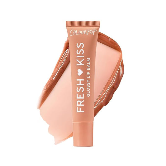 ColourPop Fresh Kiss Glossy Lip Balm - Hydrating Lip Care Enriched with Peptides, Hyaluronic Acid, Shea Butter & Vitamin E for an Ultra-Cushiony Formula - Caramel Latte (0.49 oz)