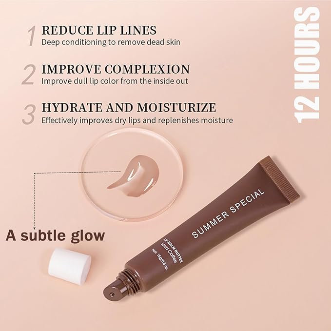 4 Pcs Summer Special Lip Butter Balm, Special Lip Balm, With Natural Ingredients of Shea Butter & Olive Butter, Long-Lasting Hydrating Non-Sticky Lip Balm, Soothes And Softens Dry Lips