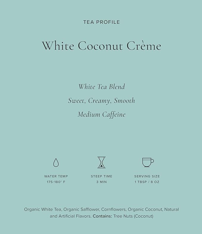 Art of Tea | White Coconut Crème 1.5oz | Artisan Loose Leaf Tea Tin