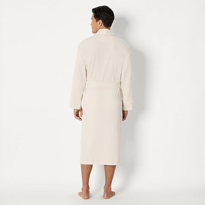 Amazon Essentials Men's Lightweight Waffle Bathrobe (Available in Big & Tall)