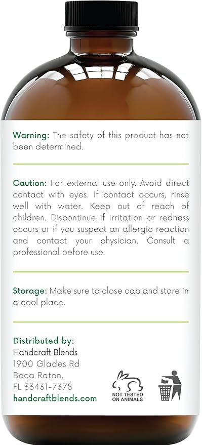 Handcraft Blends Peppermint Essential Oil in Glass Bottle – Huge 16 Fl Oz – 100% Pure and Natural – Premium Grade Oil for Diffuser and Aromatherapy, Skin, Massage, Candle and Soap Making Fragrance