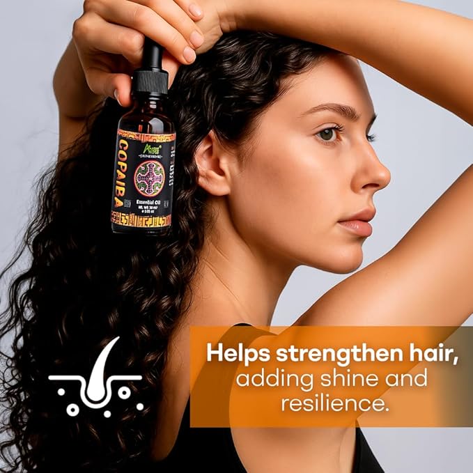 Copaiba Oil 30ml – 100% Pure & Natural, Steam Distilled from Wild-Harvested Copaifera Officinalis, for Skin Care, Massage & Aromatherapy