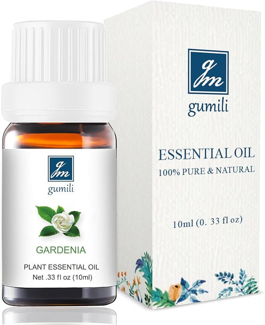 Gardenia Essential Oil - Pure Natural Fragrance for Aromatherapy, Perfume Making, Candles, Soap, Room Spray, Diffuser Blends - Organic, 10mL Undiluted