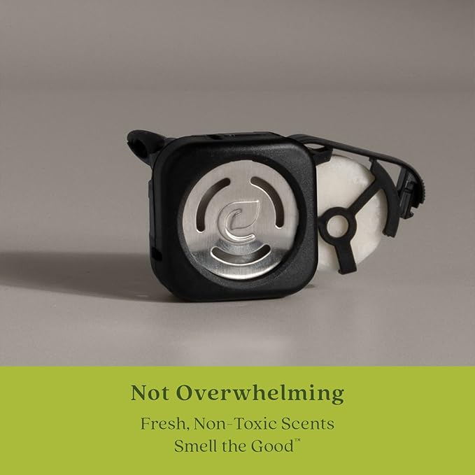 Enviroscent Non-Toxic Car Air Freshener (Lemon Leaf & Thyme) Infused with Essential Oils | Auto Scent Lasting Over 30 Days | 3 Car Vent Clip Scent Pod Refills