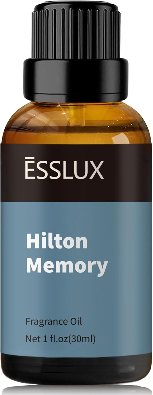 Hotel Diffuser Oil, ESSLUX Luxury Hotel Fragrance Oil Diffuser Scents, Inspired by The Hilton Hotel Scents,Essential Oils for Home for Diffuser, Massage, Soap, Candle Making Scents, Perfume, 30ml