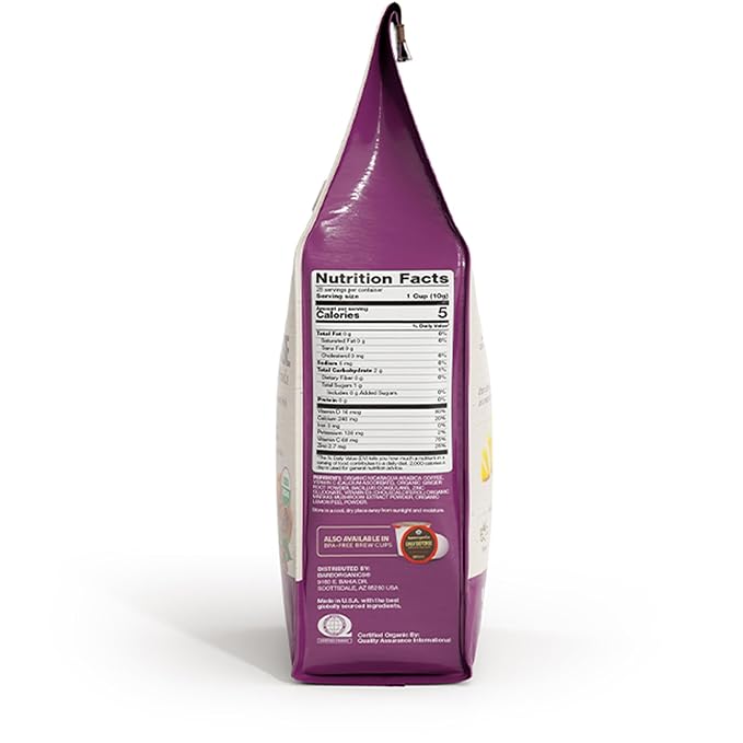 Daily Defense Organic Ground Bagged Coffee – Coffee with Maitake, Ginger Root, Lemon Peel & Superfoods – Healthy Mold Free Probiotic beverage, Vegan, Gluten Free