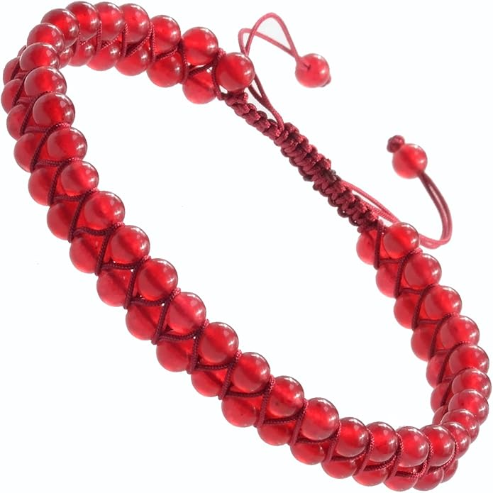 MASSIVE BEADS Double Layer Natural Chakra Healing Power Crystals Macrame Bracelet Yoga Stone Beads Gemstone Meditation Relax Anxiety Bangle for Unisex Women Men