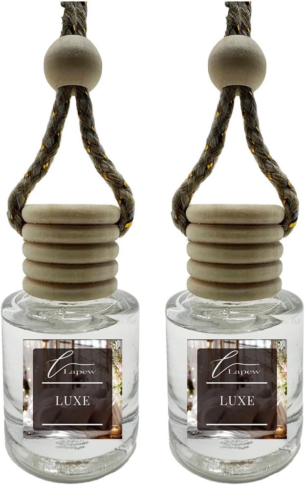 Car Air Freshener Diffuser – 2 Pack Hanging Air Freshener Diffuser (.34 Oz, Luxe (Diva))