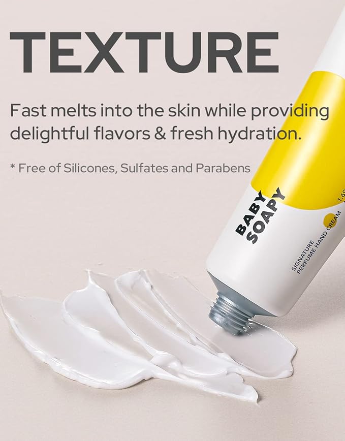 DUFT&DOFT Baby Soapy Signature Perufume Nourishing Hand Cream, Non-greasy, Refreshing Hydration, Shea Butter, Vitamin E, Feel-Good Fragrance – 1.69 oz.