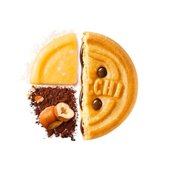 Mulino Bianco Baiocchi Cookies – Pack of 10 (7.05oz Bags) – Authentic Italian Biscuits with Chocolate Hazelnut Cream Filling – Perfect Snack or Coffee Companion – Made with Natural Ingredients and No Palm Oil