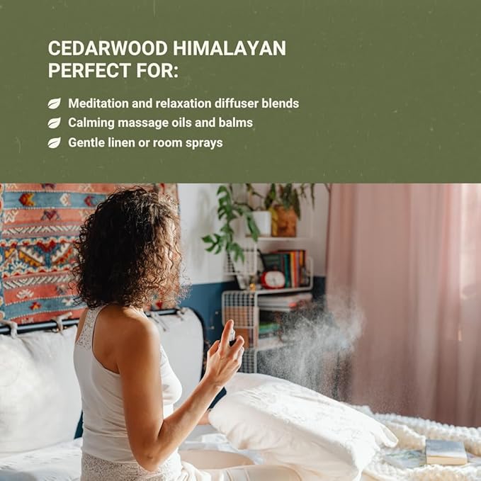 Cedarwood Himalayan Essential Oil - 100% Pure Steam Distilled Natural Cedarwood Himalayan Oil (Aceite de Cedro) from Natural Biotech NBT India for Aromatherapy & DIY Projects - 22lbs