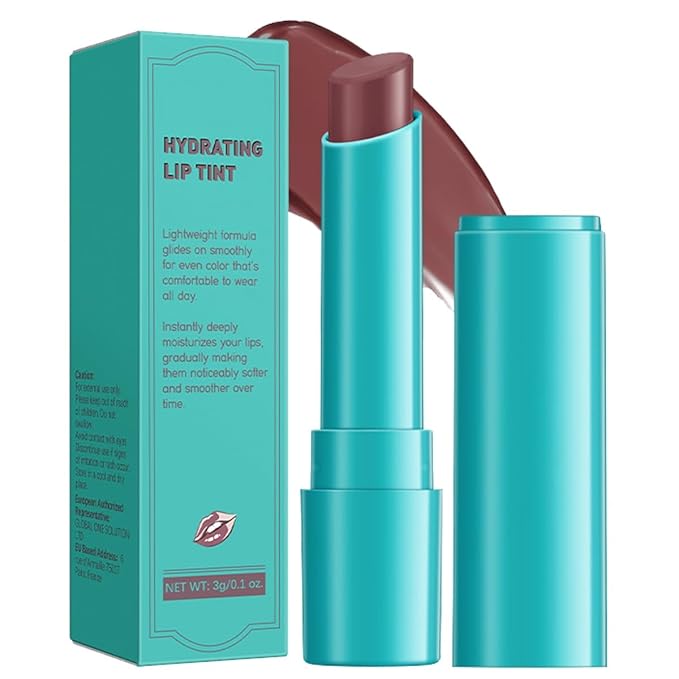 4 PCS Lip Tint Hydrating, Moisturizing Tinted Oil Balm, Stain Peel off Lipstick Gloss Set, Long Lasting Waterproof Non-stick Natural Ingredients Moisture Makeup Cup for Women(Warm Sienna)