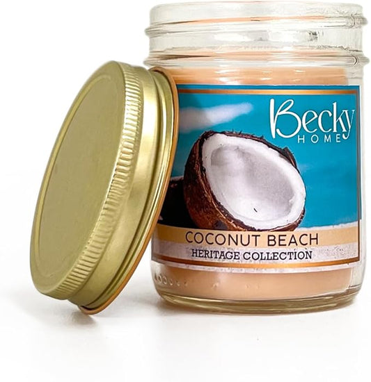 8oz Coconut Scented Candles for Home, 45 Hrs Soy Wax Candle, Aromatherapy Candle Gifts for Men and Women