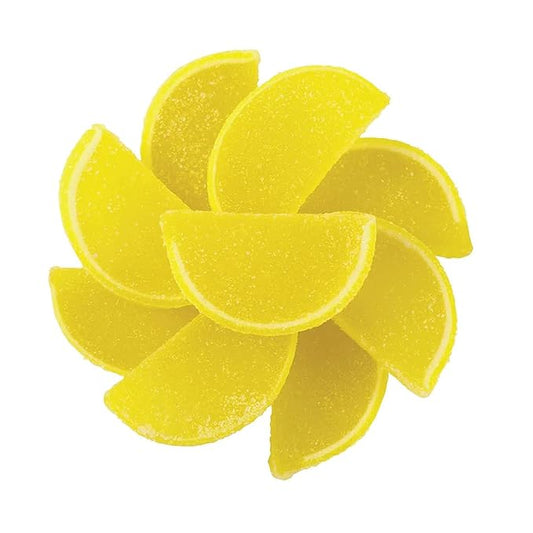 NY Spice Shop Lemon Jelly Candy Slices - 3 Pound Dried Fruit Slices - Super Lemon Candy - Candied For Old-Fashioned Sweets Lovers