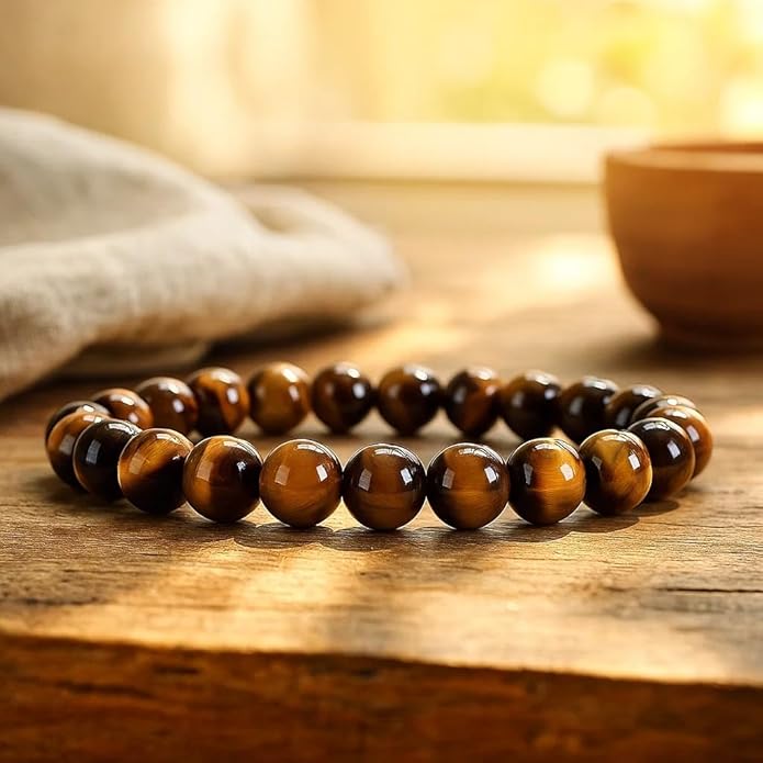 Cherry Tree Collection - Small, Medium, Large Sizes - Gemstone Beaded Bracelets For Women and Men - 8mm Round Beads