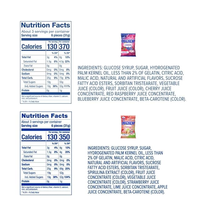 HI-CHEW Variety Mix, Pack of 8 Bags - 23 Asst Flavors including Getaway Mix - Unique Fun Soft & Chewy Taffy Halloween Candy - Immensely Juicy Fruit Flavors - Individually Wrapped for Sharing