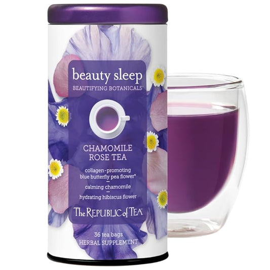 The Republic of Tea - Beautifying Botanicals® Beauty Sleep Chamomile Rose Herbal Tea Bags (36 count)