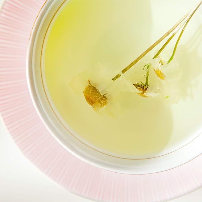 KKOKDAM Tea Gift Set - Siberian Chrysanthemum Blooming Stick Flowers - Fancy Korean Gifts For Tea Lovers - 5 Premium Flower Sticks