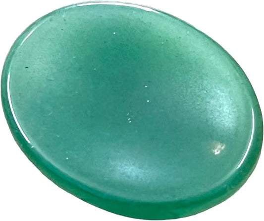 Green Aventurine Worry Stone – Crystal Thumb Worry Stone for Anxiety, Stress – Relaxing and Soothing Balance Stones for Meditation, Stress Relief – Healing Stones and Crystals for Men and Women