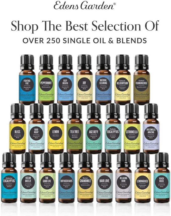Edens Garden Essential Oil Blend- 100% Pure Premium Grade, Undiluted, Natural, Therapeutic, Aromatherapy, The Best for Diffusing, Candle, Laundry, Kid Safe 10 ml (.33 fl oz)
