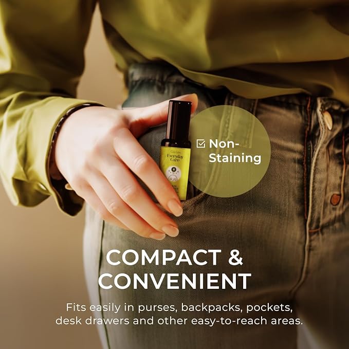 Gya Labs Brain Booster Essential Oil Roll On - 0.34 Fl Oz - Travel Size Roller for Camping, Skin, Aromatherapy Relief, Convenience