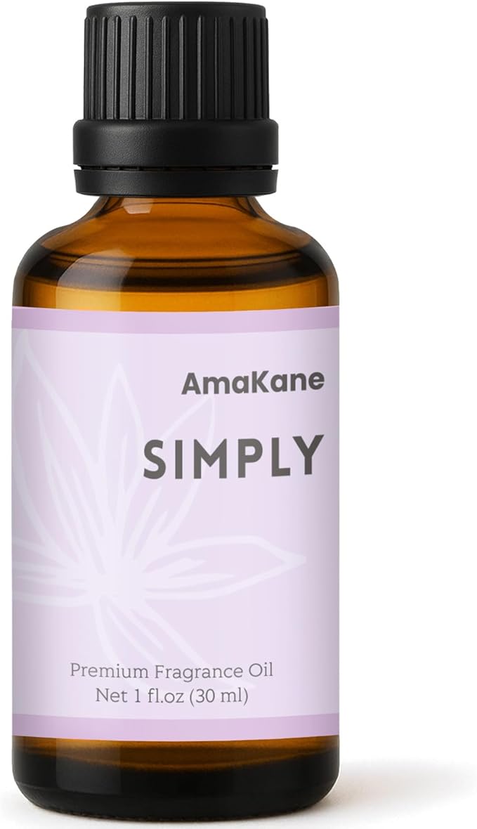 AmaKane Simply Essential Oil 30ml, Clean Fragrance Oil for Candle Soap Making, Premium Diffuser Oil for Home, Long-Lasting Aromatherapy Oil for Laundry