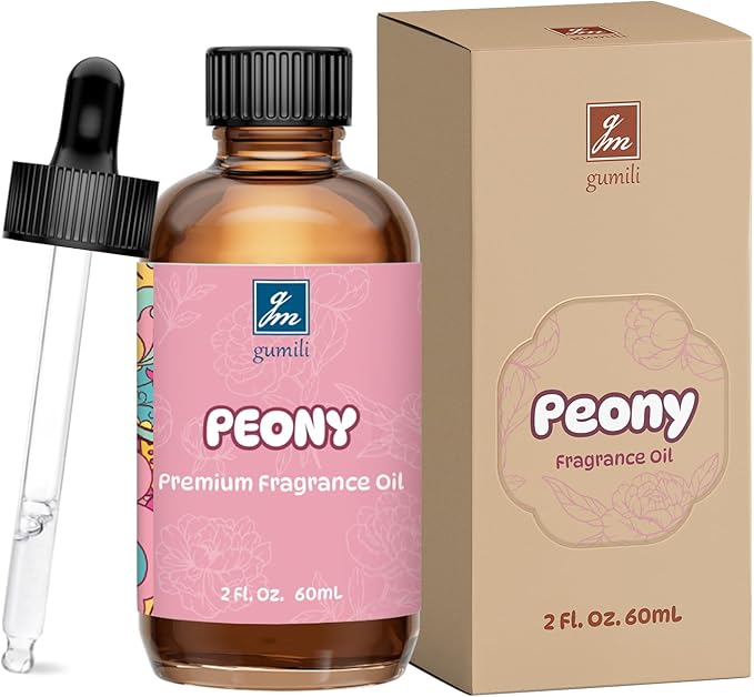 Peony Fragrance Oil 2 Oz, Natural Scent Oil for Home Essential Oils Diffuser, Candle Making, Soap Making, DIY Body Oils, Perfume, Body Mist, Spray - Luxury Scent