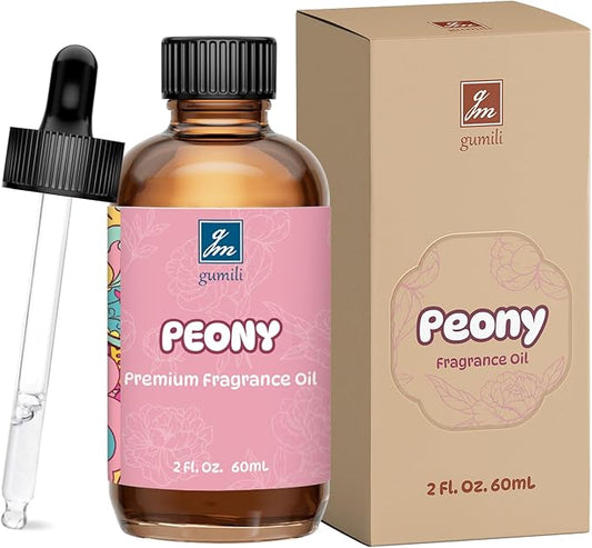 Peony Fragrance Oil 2 Oz, Natural Scent Oil for Home Essential Oils Diffuser, Candle Making, Soap Making, DIY Body Oils, Perfume, Body Mist, Spray - Luxury Scent