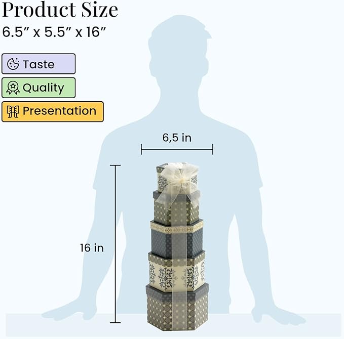 Gourmet Food Gift Basket Tower Snack Gifts for Women, Men, Families, College – Delivery for Holidays, Appreciation, Thank You, Congratulations, Corporate, Get Well Soon Care Package